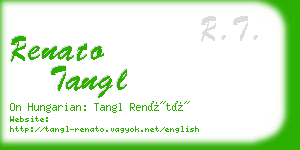 renato tangl business card